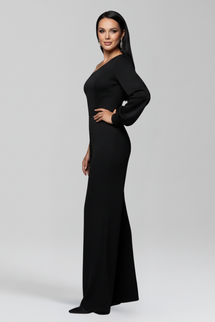 Women’s Jumpsuit with One Shoulder and Side Insert
