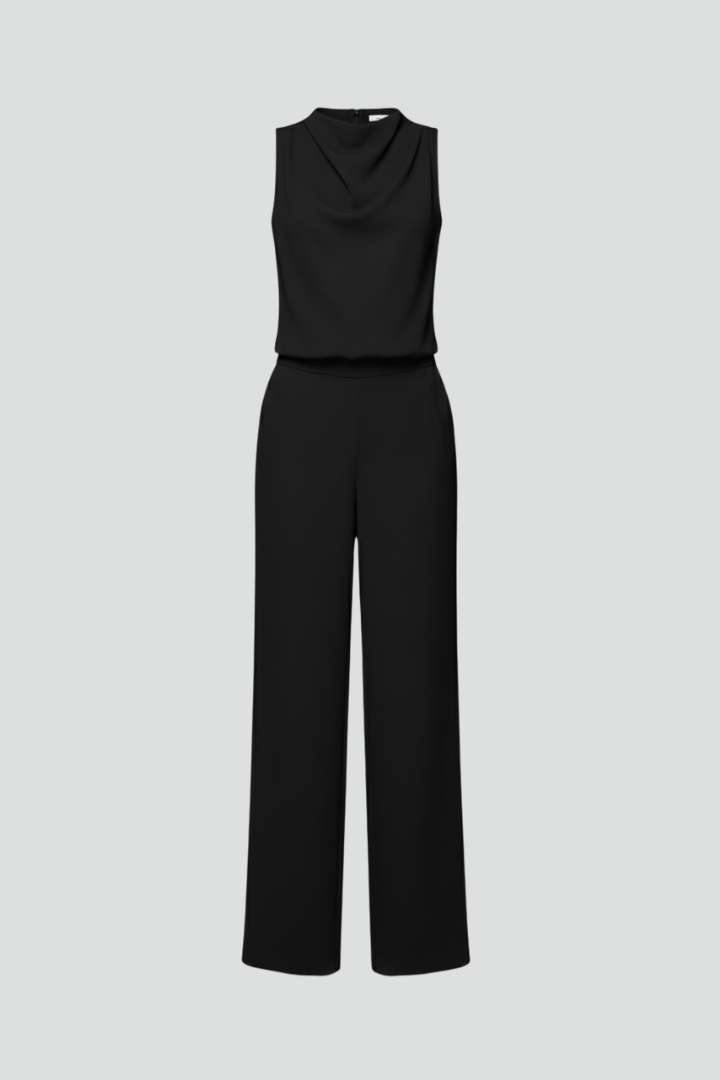 Women’s Jumpsuit with One Shoulder and Wide Legs