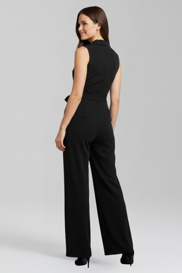 Women’s Jumpsuit with Sleeveless Cut and Wide Legs