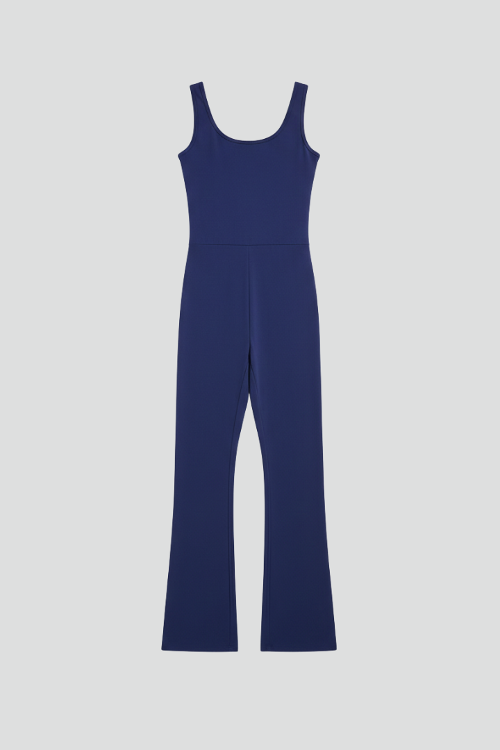 Women’s Jumpsuit with Sleeveless Straps and Wide Legs