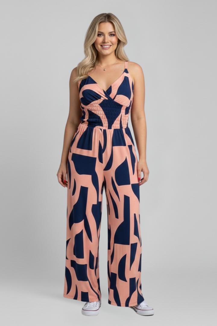 Women’s Jumpsuit with Spaghetti Straps and Wide Legs