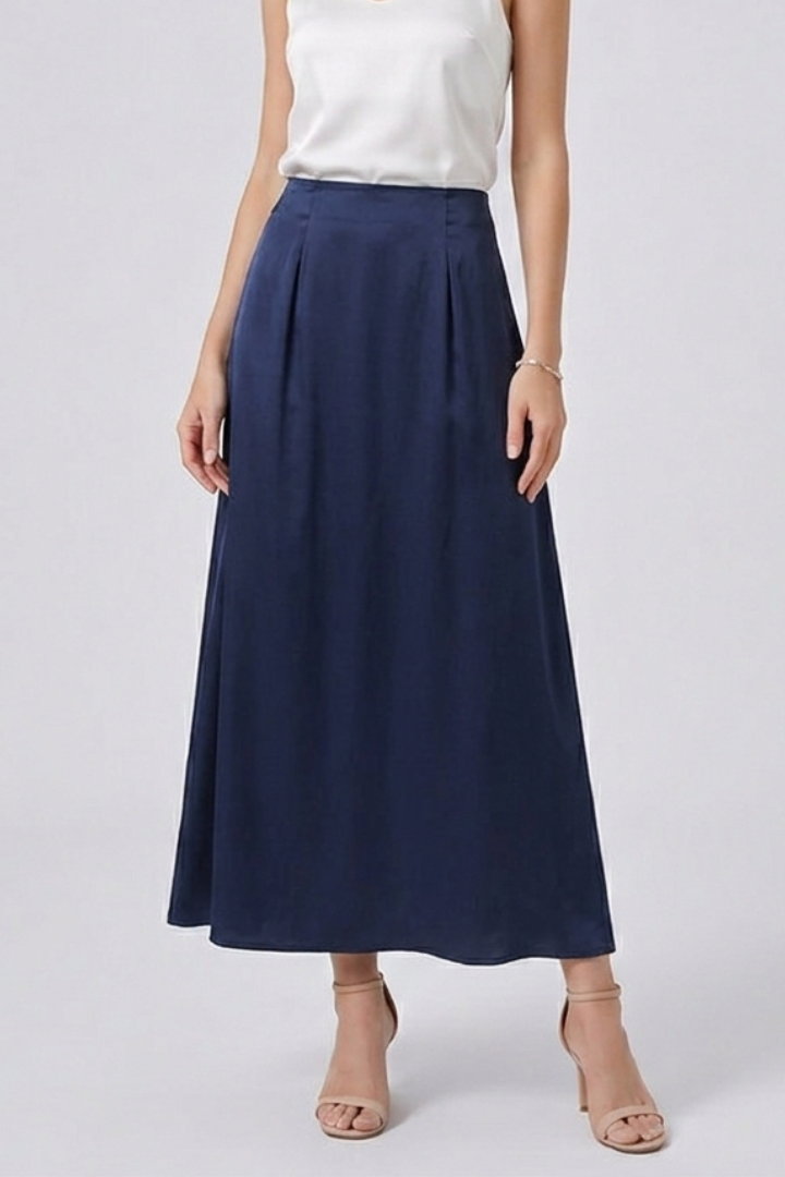 Women’s Maxi Skirt with High Waist and A-Line Shape