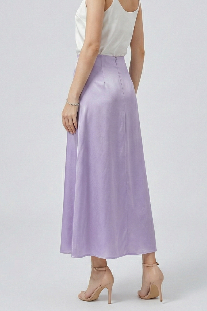 Women’s Maxi Skirt with High Waist and A-Line Shape