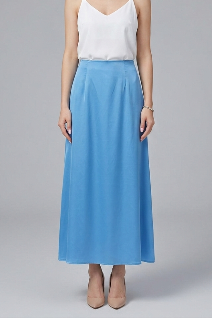 Women’s Maxi Skirt with High Waist and A-Line Shape