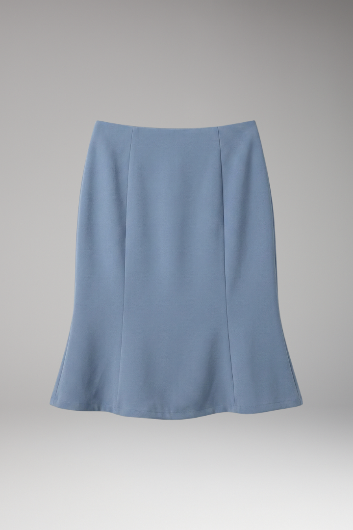 Women’s Midi Skirt with High Waist and A-Line Shape