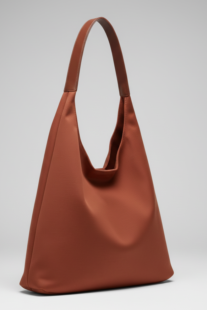 Women’s Shoulder Bag with Single Strap and Wide Base