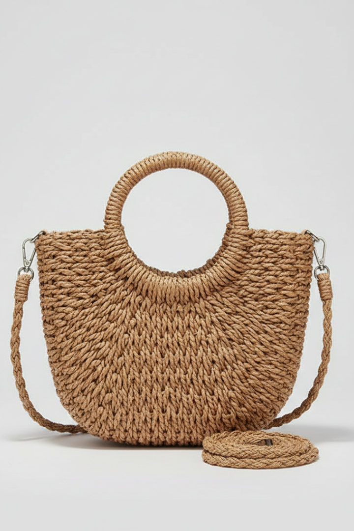 Women’s Shoulder Bag with Strap and Scarf