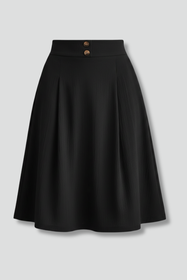 Women’s Skirt with High Waist and Flared Hem