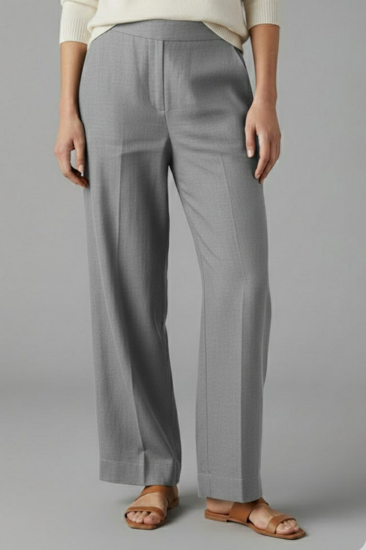 Women’s Trousers with Elastic Waist and Side Pockets