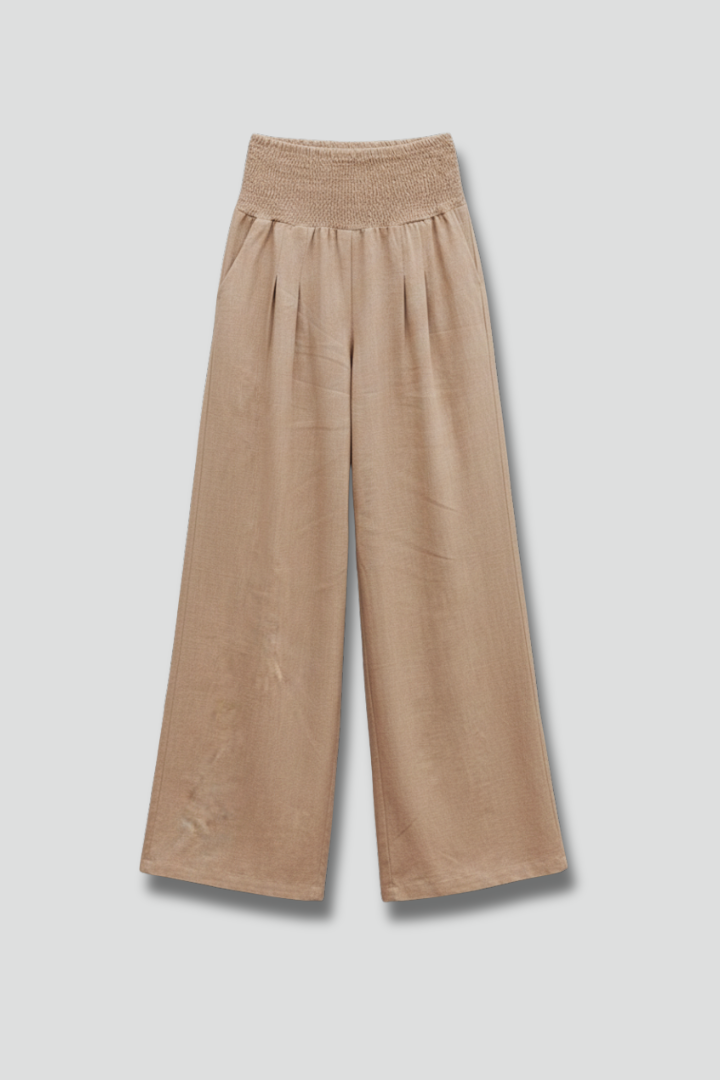 Women’s Trousers with Elastic Waist and Wide Legs