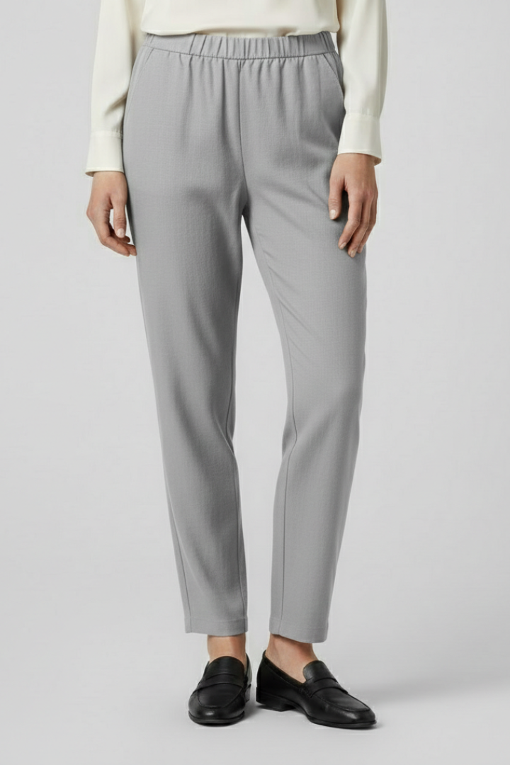 Women’s Trousers with Elastic Waistband and Side Pockets