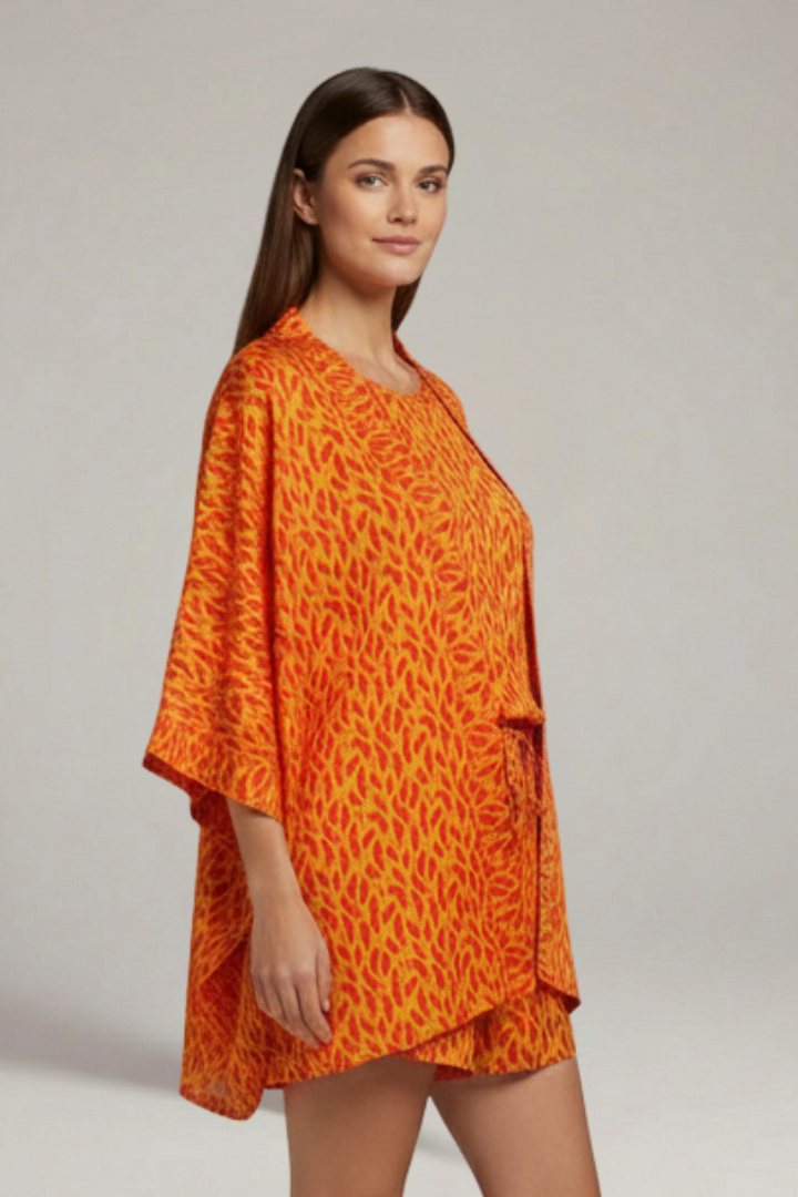 Women’s Two Piece Set with Open Front Jacket and Shorts